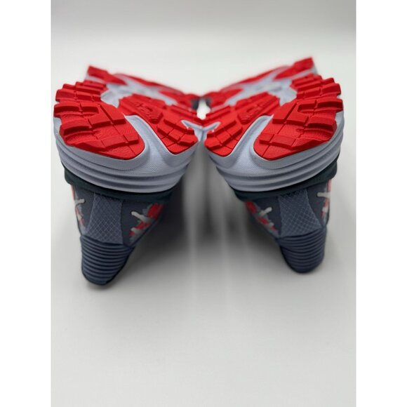 Hoka Mens Stinson 9.5B Running Gray Red Blue Athletic Shoes|1141530-WHF Cushion - Picture 7 of 16